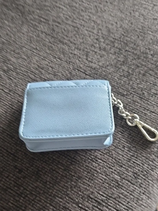 Steve Madden Quilted Mini Pouch - Powder Blue - Picture 4 of 7
